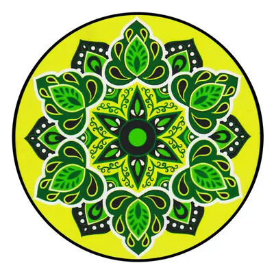 Mandala Ablakmatrica - Egészség lime zöld