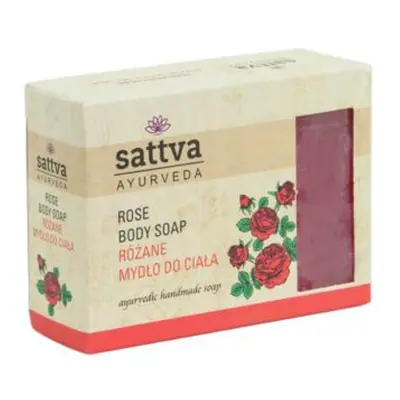 Ajurvédikus kézműves szappan - Rózsa 125g - Sattva Ayurveda