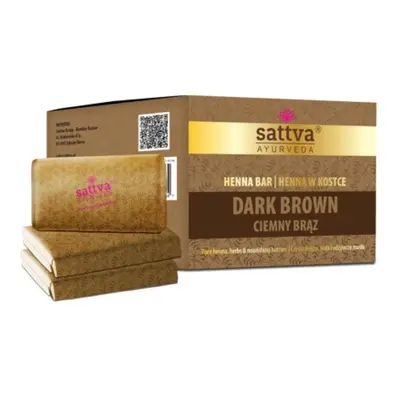 Hennatömbök - Sötétbarna 240g (3X80g) - Sattva Ayurveda