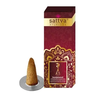 Füstölőkúpok 10db - Szantál 20g - Sattva Ayurveda