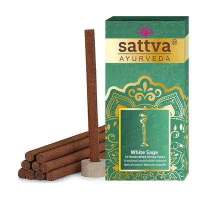 Füstölőrudak 10db - Fehér zsálya 20g - Sattva Ayurveda