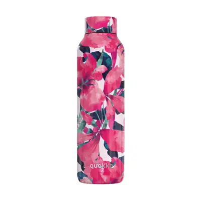 Hőtartó fémkulacs SOLID Pink bloom fémkulacs 630ml - Quokka