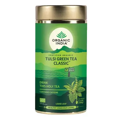 Tulsi GREEN TEA Zöld Tea, szálas bio tea, 100g - Organic India