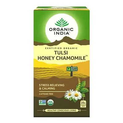 Tulsi HONEY CHAMOMILE Méz Kamilla, filteres bio tea, filter - Organic India