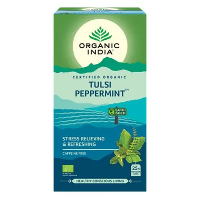 Tulsi PEPPERMINT, filteres bio tea, filter - Organic India