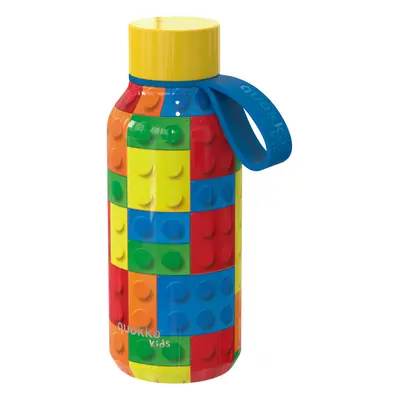 Hőtartó fémkulacs SOLID KIDS Termo fémkulacs Color Bricks 330ml - Quokka