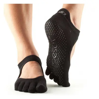 Jóga zokni - ToeSox Bellarina Full-toe fekete