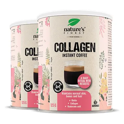 Collagen Coffee 1+1 | Harcolj a ráncok ellen | Kollagén | Hialuronsav | Biotin | Bőr hidratálása