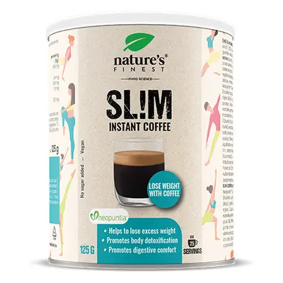 Slim Coffee | Fogyasztó kávé | Ételvágy kontroll | Neopuntia™ | Zsírok és cukrok eltávolítása | 