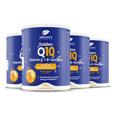 Golden Q10 2+2 | Anti-Aging Formula | Koenzim Q10 | C-vitamin | B-vitamin komplex | Az oxidatív 