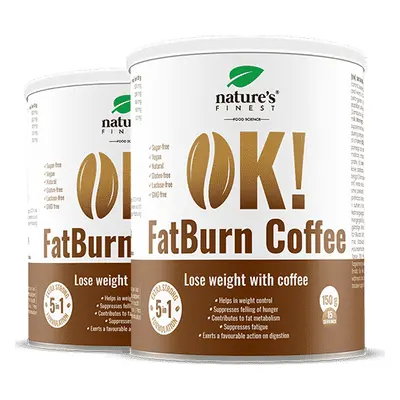 OK! FatBurn Coffee | 1+1 Ajándék | Kávé a zsírégetésért | Azonnali fogyás | L-Karnitin Guarana |