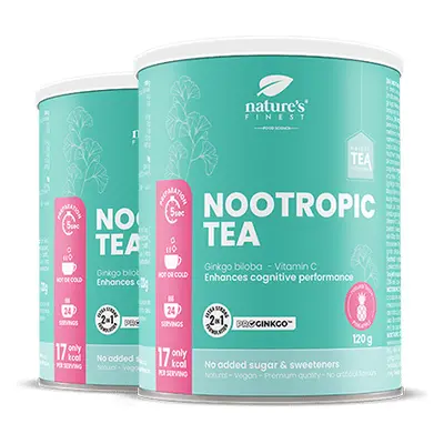 Nootropic Tea 1+1 | Az agy és a memória támogatása | Funkcionális tea | Ginkgo biloba tea | ProG