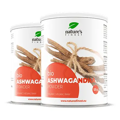 Ashwagandha por | 1+1 ingyen | 100% organikus | Stresszcsökkentés | Anti-Aging | Természetes Rel