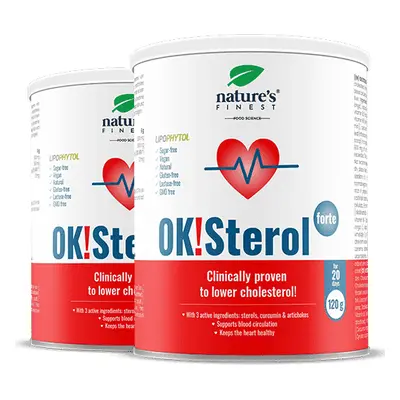 OK!Sterol Forte 1+1 | Klinikailag igazolt | Csökkenti a rossz koleszterint | 6-1 formula | Norma