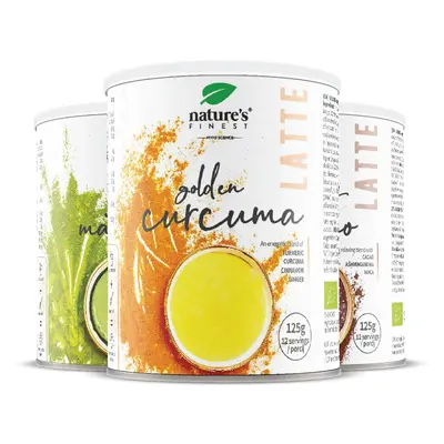 Latte Italok Bundle | Matcha Chai, Arany Kurkuma Jó Éjt | Antioxidánsok | Energiaszintet Növel |