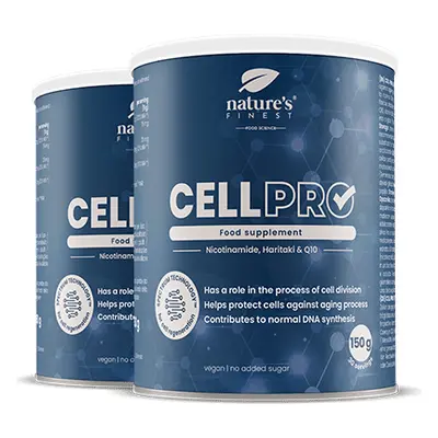 Cell Pro 1+1 | Anti-aging kiegészítő | Ital vagy turmix | Nikotinamid | B3-vitamin | Cink-glucon