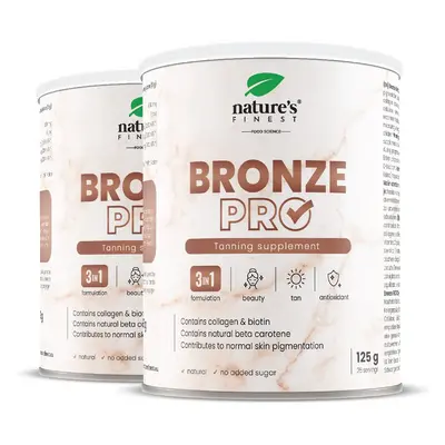 Bronze Pro 1+1 | Természetes barnítóital | Réz, kollagén, vitaminok | Kapszulamentes