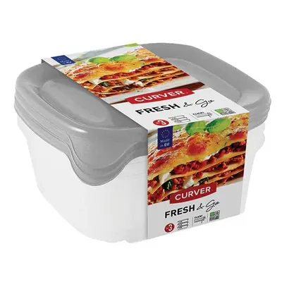 ROJAPLAST Doboz készlet FRESH & GO 3 x 800 ml