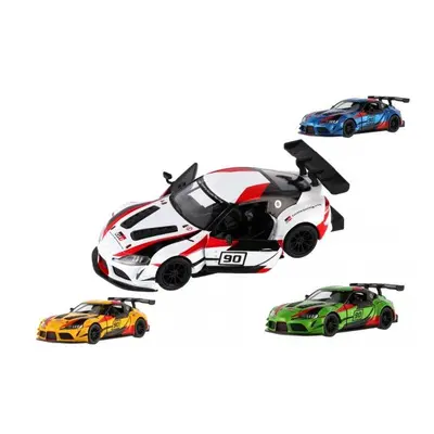 Autó Kinsmart Toyota GR Supra Racing 13 cm fém