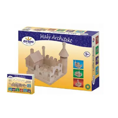 Építőkészlet Little Architect fatömbök 120 db