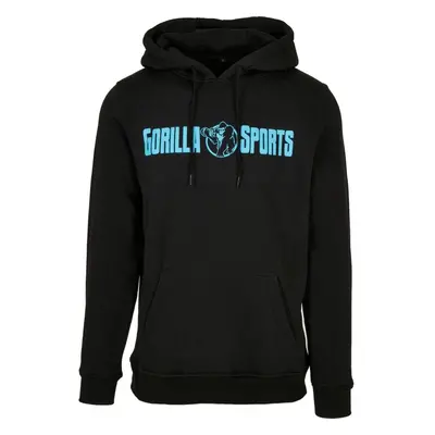 Gorilla Sports Sportpulóver fekete/neon türkíz 2 XL