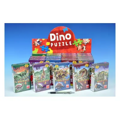 Puzzle Dinosaurus 23,5 x 21,5 cm 60 db + figura-6 féle