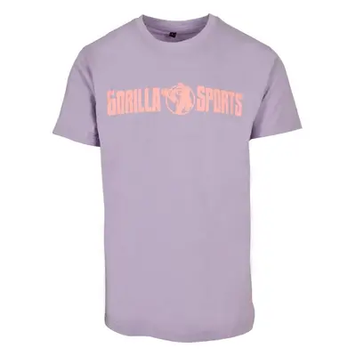 Gorilla Sports Sportpóló lila/korál XL