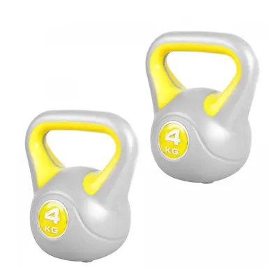 Gorilla Sports Kettlebell súlyzó szett műanyag 2 x 4 kg