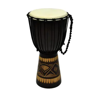 Afrikai Djembe dob kézzel faragott 60 cm