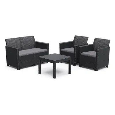 Allibert Kerti bútor készlet CLAIRE 2 SEATERS SOFA grafit