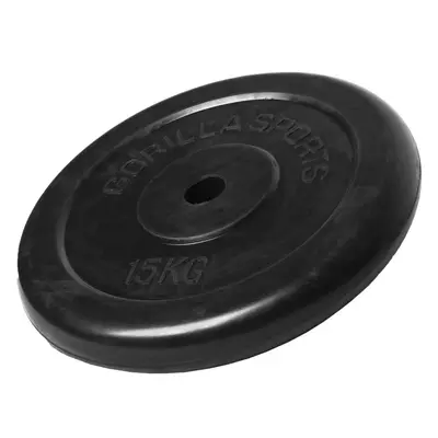 Gorilla Sports Súlytárcsa gumírozott 15 kg