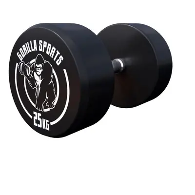 Gorilla Sports Egykezes súlyzó 2 x 25 kg fekete/fehér