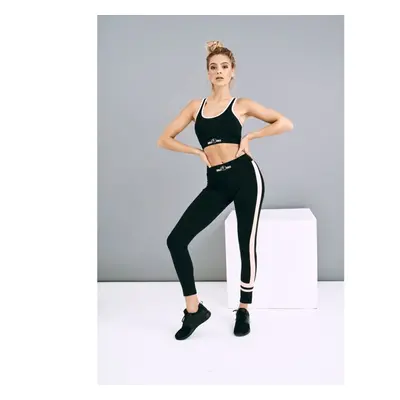 Gorilla Sports Sport leggings fekete/rózsaszín XS