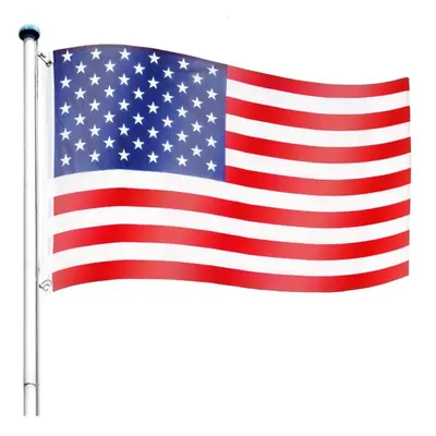 FLAGMASTER® Zászló rúddal Amerikai USA 650 cm