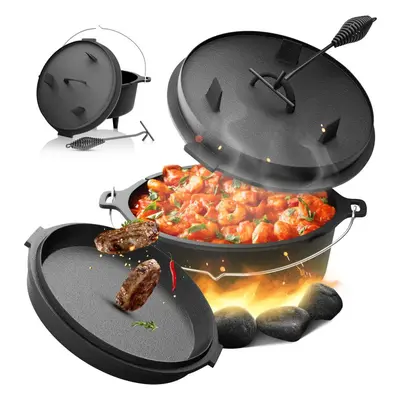 Broil-master® Öntöttvas lábas vízforraló 9 L fekete