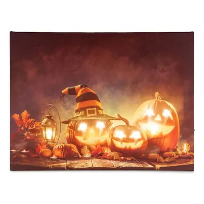 Falfestmény Happy Haloween 30 x 40 cm 8 LED