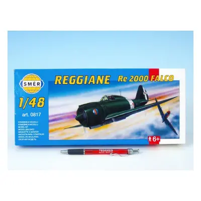 Építőkészlet Reggiane RE 2000 Falco 1:48 16,1 x 22 cm