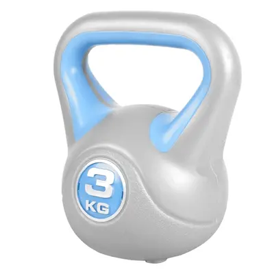 Gorilla Sports Kettlebell súlyzó vinil 3 kg türkiz