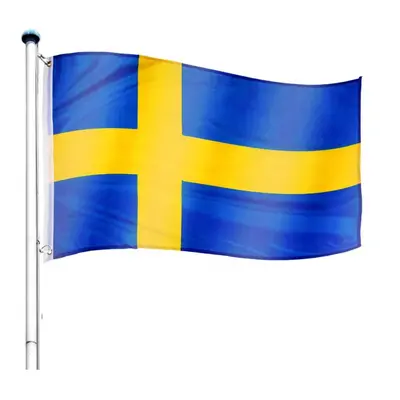 FLAGMASTER® Zászló rúddal Svéd SWE 650 cm