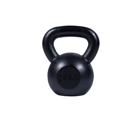 Gorilla Sports Kettlebell súlyzó öntöttvas fekete 24 kg