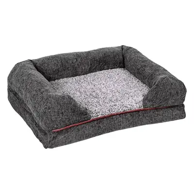 PETSTUFF Kutyafekhely M 90 x 70 x 21 cm sötét szürke