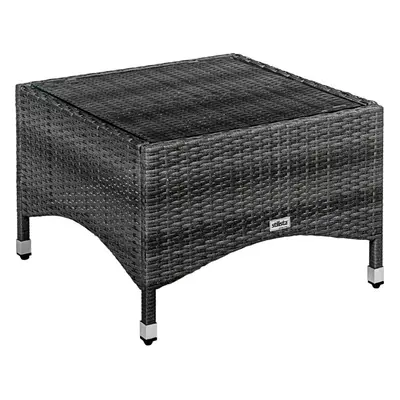 STILISTA Kerti asztal 58 x 58 cm polyrattan szürke