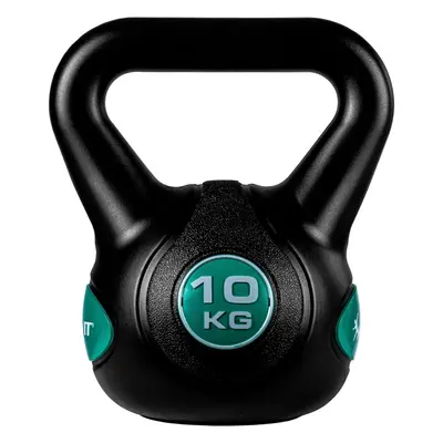 Kettlebell MOVIT® 10 kg fekete/petróleum zöld