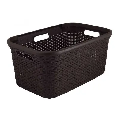 Ágyneműtartó kosár STYLE RATTAN 45L - barna CURVER