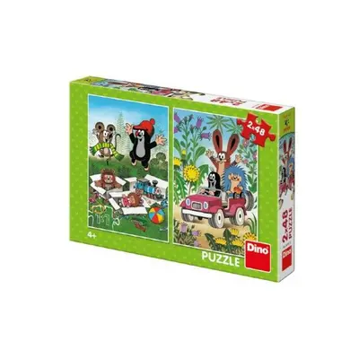 Puzzle A vakond boldog 2 x 48 db 18x26cm doboz 27x19x4cm