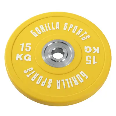 Gorilla Sports Súlytárcsa gumírozott 15 kg