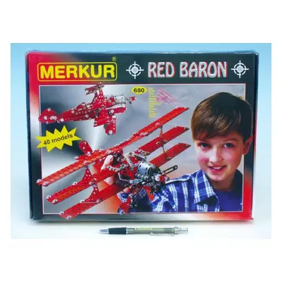 Teddies Építőkészlet MERKUR Red Baron 40 model 680 db