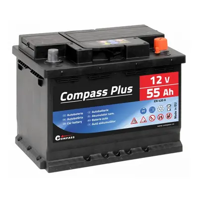 COMPASS Autó akkumulátor PLUS 12V 55Ah 420A