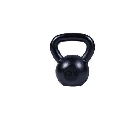 Gorilla Sports Kettlebell öntöttvas súlyzó 12 kg fekete