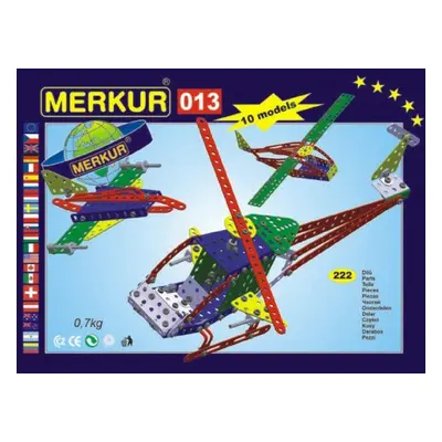 Teddies Építőkészlet MERKUR 013 helikopter 10 modell 222 db